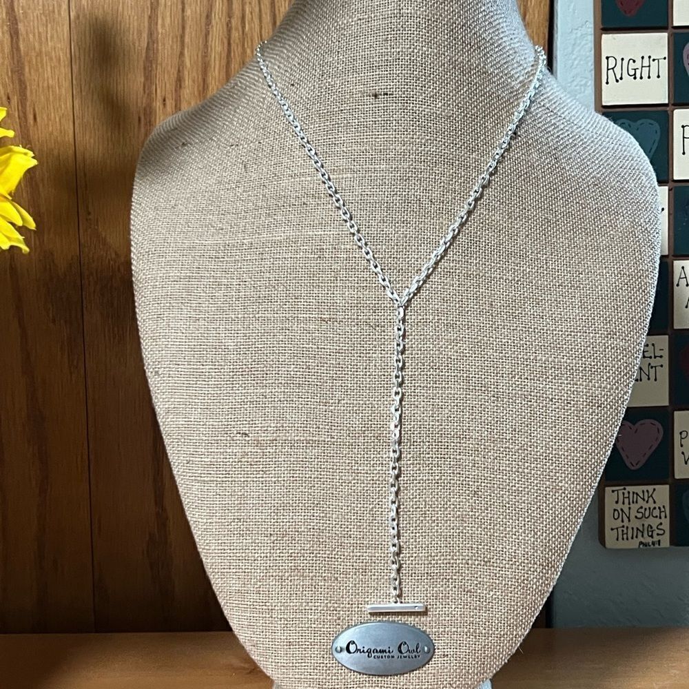 Lucky Brand Silver Necklace with Elegant Pendant Brand New #LBNK7